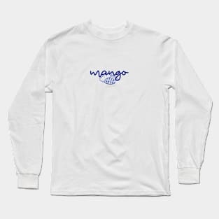 mango - Thai blue - Flag color - with sketch Long Sleeve T-Shirt